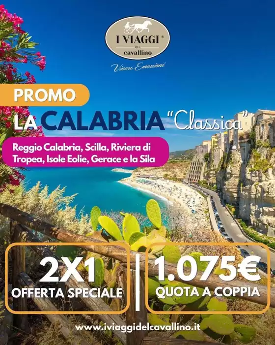 Volantino I viaggi del cavallino a Guardiagrele | Promo la calabria classica | 2026-09-29T00:00:00.000Z - 2026-10-04T00:00:00.000Z