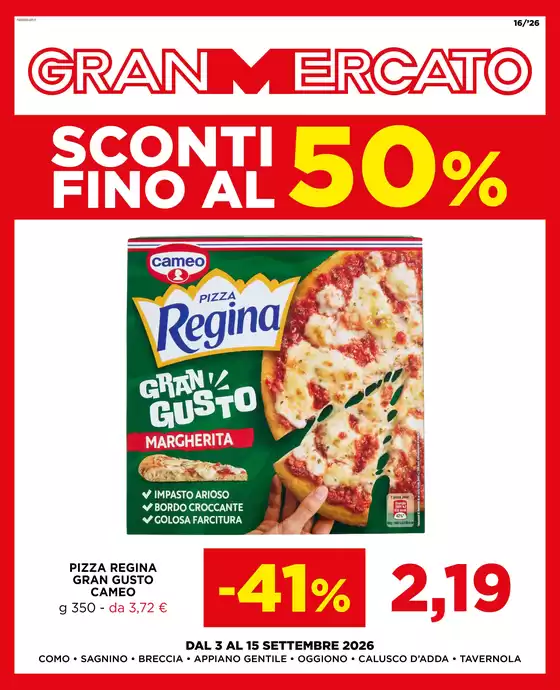 Volantino Gran Mercato a Cannole | Sconti fino al 50% | 2026-09-03T00:00:00.000Z - 2026-09-15T00:00:00.000Z
