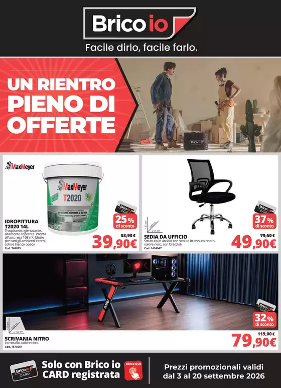 Volantino Bricoio a Catanzaro | Un rientro pieno di offerte | 2026-09-03T00:00:00.000Z - 2026-09-20T00:00:00.000Z