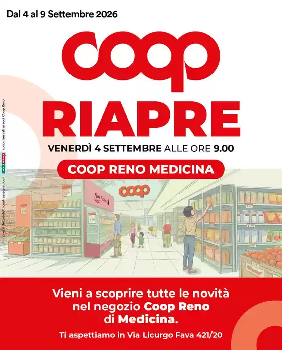 Volantino Coop | Dal 4 al 9 settembre 2026 | 2026-08-25T00:00:00.000Z - 2026-09-09T00:00:00.000Z