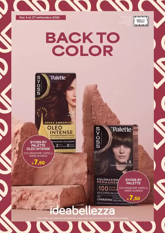 Volantino Idea bellezza a Altamura | Back to color | 2026-09-04T00:00:00.000Z - 2026-09-27T00:00:00.000Z
