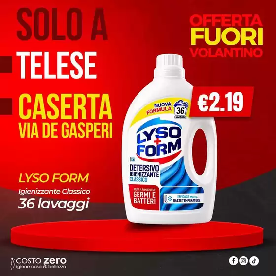 Volantino Costo Zero a Altamura | Offerte fuori volantino | 2026-09-03T00:00:00.000Z - 2026-09-06T00:00:00.000Z