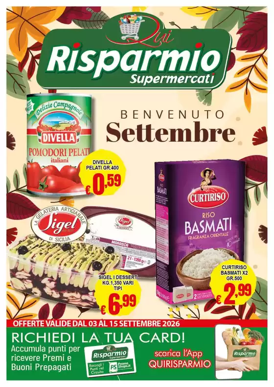 Volantino Mio Mercato a Ancona | Benvenuto Settembre | 2026-09-03T00:00:00.000Z - 2026-09-15T00:00:00.000Z