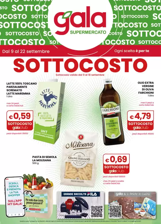 Volantino Gala a Arezzo | Sottocosto | 2026-09-09T00:00:00.000Z - 2026-09-22T00:00:00.000Z