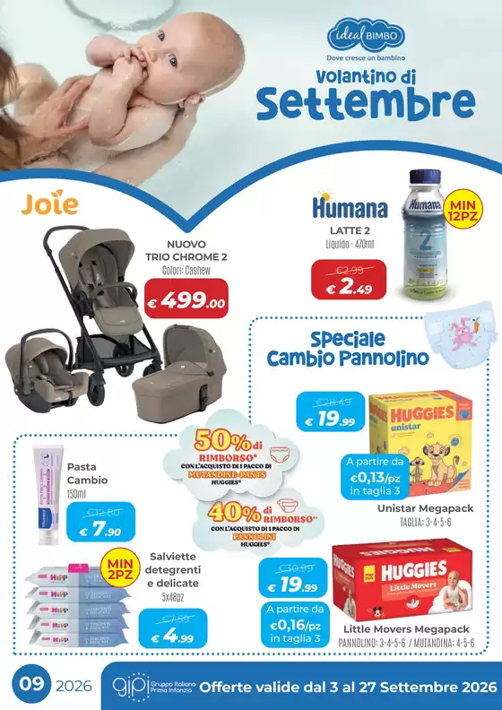 Volantino Ideal Bimbo a Modena | Offerte Ideal Bimbo | 2026-09-03T00:00:00.000Z - 2026-09-27T00:00:00.000Z