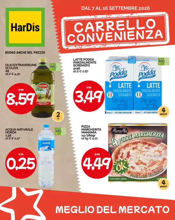 Volantino Hardis a Narzole | Carrello convenienza | 2026-09-07T00:00:00.000Z - 2026-09-16T00:00:00.000Z