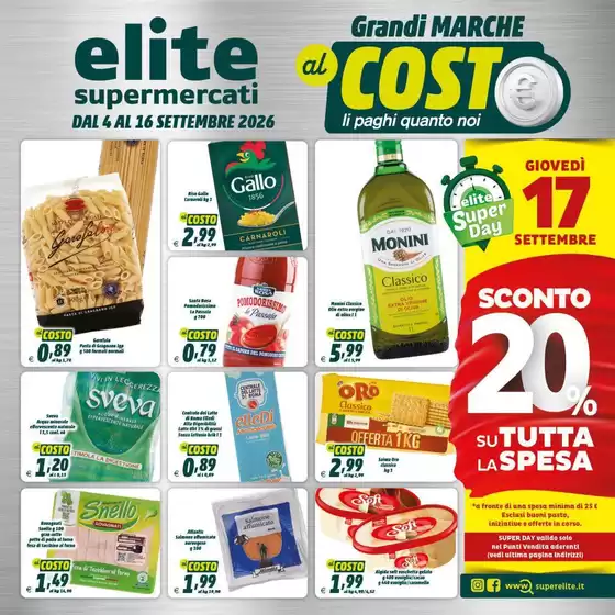 Volantino Elite a Madruzzo | Grandi Marche al Costo | 2026-09-04T00:00:00.000Z - 2026-09-16T00:00:00.000Z