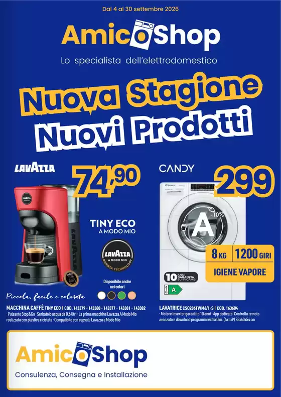 Volantino Amico Shop | Nuova stagione | 2026-09-04T00:00:00.000Z - 2026-09-30T00:00:00.000Z