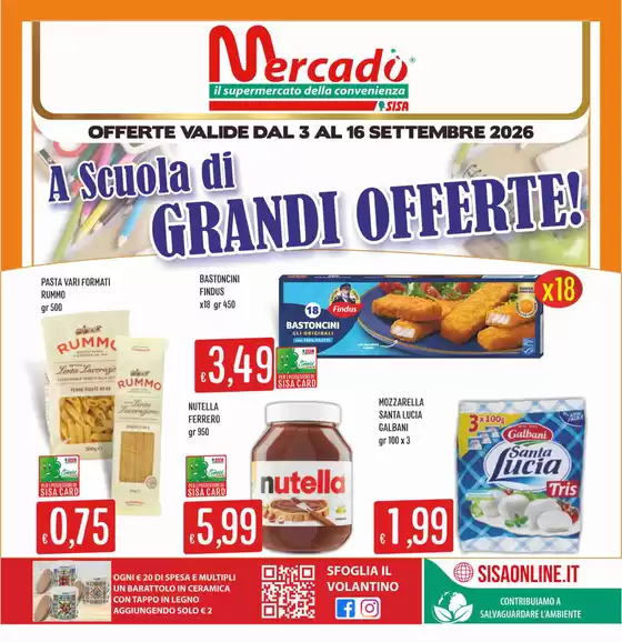 Volantino Mercadò a Madruzzo | A Scuola di GRANDI OFFERTE! | 2026-09-03T00:00:00.000Z - 2026-09-16T00:00:00.000Z