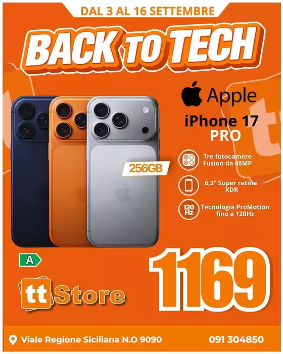 Volantino TT Store a Vallelaghi | Back to tech | 2026-09-03T00:00:00.000Z - 2026-09-16T00:00:00.000Z