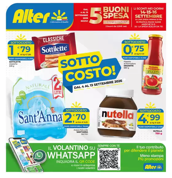 Volantino Alter Discount a Bernalda | Sottocosto! | 2026-09-04T00:00:00.000Z - 2026-09-16T00:00:00.000Z