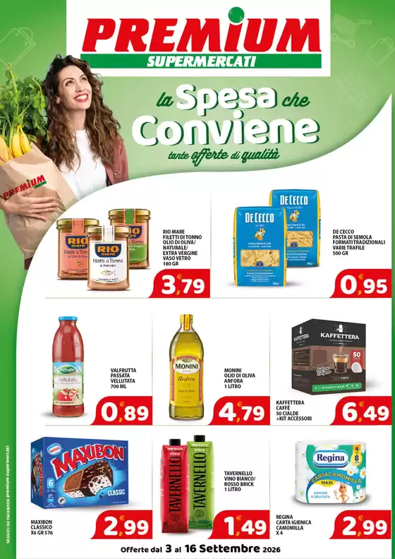 Volantino Premium Supermercati | La spesa che conviene | 2026-09-03T00:00:00.000Z - 2026-09-16T00:00:00.000Z