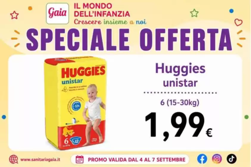 Volantino Sanitaria Gaia a Parma | Speciale offerta | 2026-09-04T00:00:00.000Z - 2026-09-07T00:00:00.000Z