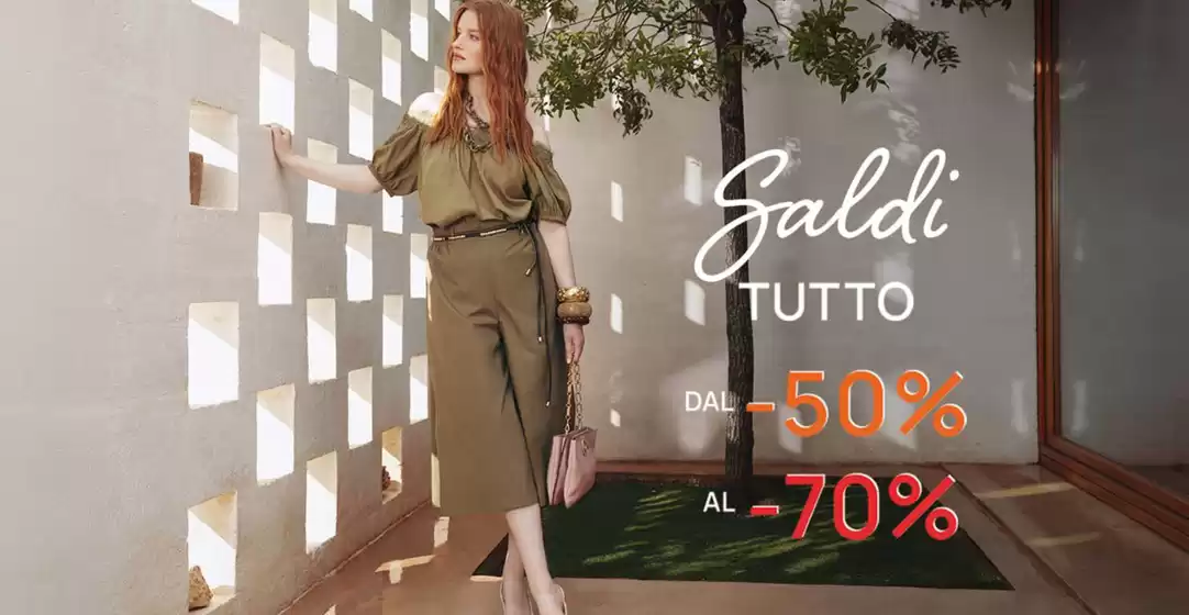 Volantino Oltre a Pisticci | Saldi tutto dal -50% al -70% | 2026-09-04T00:00:00.000Z - 2026-09-30T00:00:00.000Z