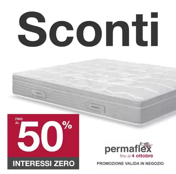 Volantino Permaflex | Sconti | 2026-09-04T00:00:00.000Z - 2026-10-04T00:00:00.000Z