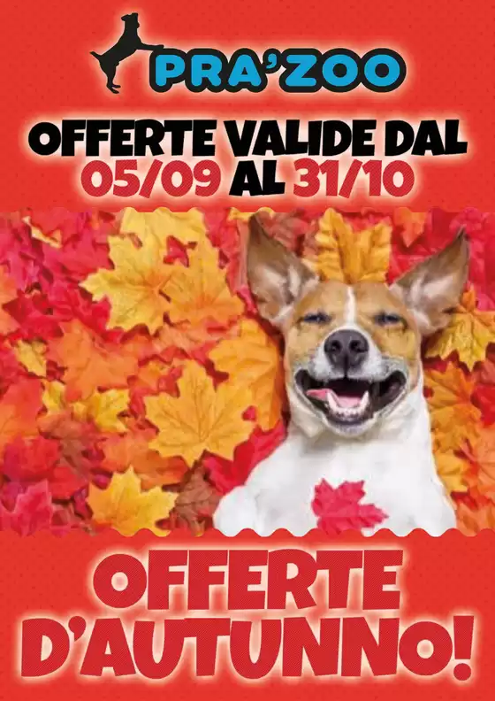 Volantino Pra'Zoo a Traversetolo | Offerte PraZoo | 2026-09-05T00:00:00.000Z - 2026-10-31T00:00:00.000Z