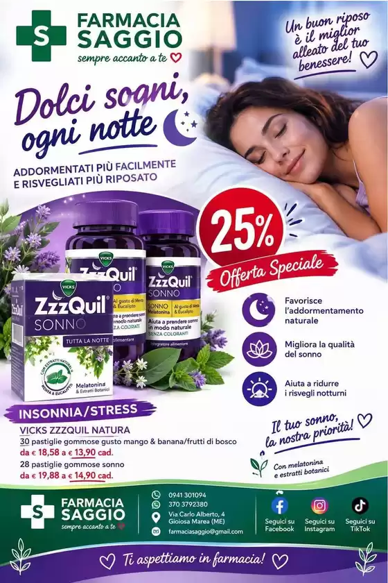 Volantino Farmacia Saggio a Osimo | 25% offerta speciale | 2026-09-07T00:00:00.000Z - 2026-09-13T00:00:00.000Z
