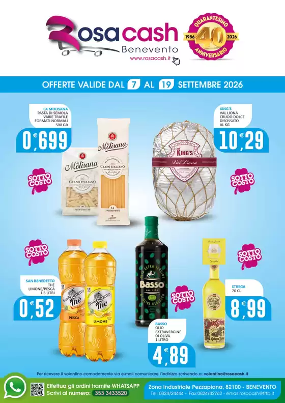 Volantino Rosa Cash | Offerte Valide dal 07 al 19 settembre 2026 | 2026-09-07T00:00:00.000Z - 2026-09-19T00:00:00.000Z