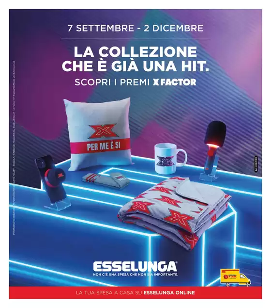 Volantino Esselunga | Collezione XFactor - 1 Appuntamento | 2026-09-07T00:00:00.000Z - 2026-12-02T00:00:00.000Z