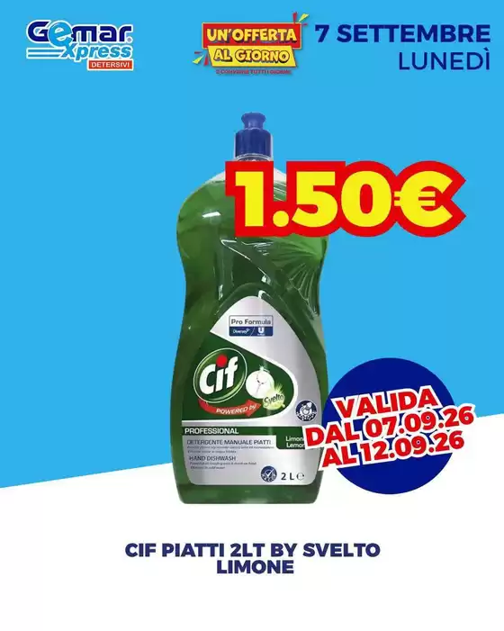 Volantino Gemar Detersivi a Napoli | Un'offerta al giorno | 2026-09-07T00:00:00.000Z - 2026-09-12T00:00:00.000Z