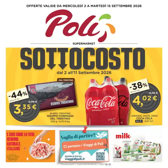 Volantino Poli a Bolzano | Sottocosto | 2026-09-02T00:00:00.000Z - 2026-09-15T00:00:00.000Z