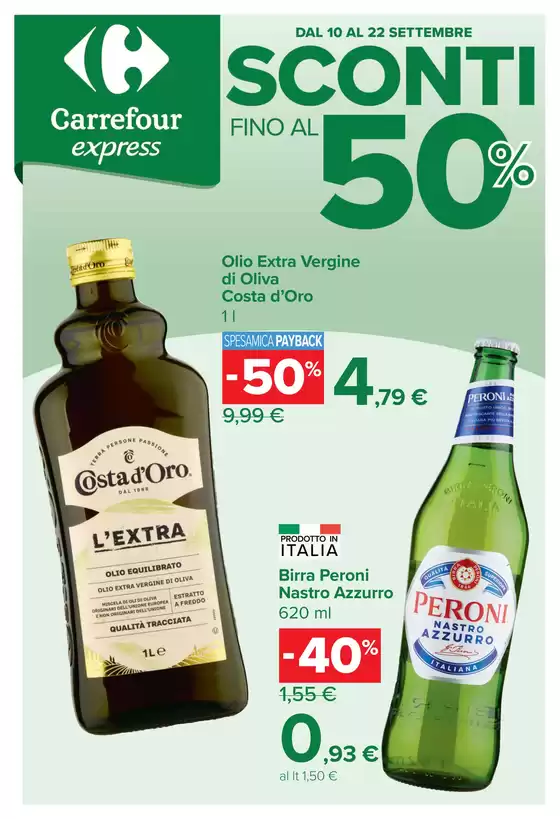 Volantino Carrefour Express | Sconti fino al 50 | 2026-09-10T00:00:00.000Z - 2026-09-22T00:00:00.000Z