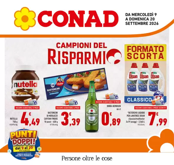 Volantino Conad a Meta | Campioni del Risparmio | 2026-09-09T00:00:00.000Z - 2026-09-20T00:00:00.000Z