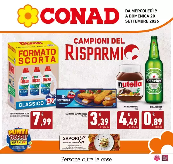 Volantino Conad a Modica | Campioni del Risparmio | 2026-09-09T00:00:00.000Z - 2026-09-20T00:00:00.000Z