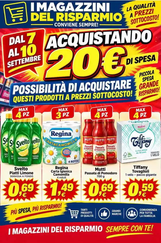 Volantino Magazzini del Risparmio | Acquistando | 2026-09-07T00:00:00.000Z - 2026-09-10T00:00:00.000Z