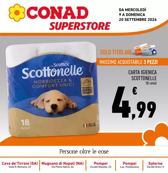 Volantino Conad Superstore a Acerno | Extra Convenienza | 2026-09-09T00:00:00.000Z - 2026-09-20T00:00:00.000Z