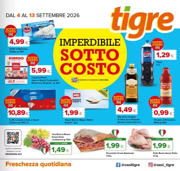 Volantino Tigre | Sottocosto | 2026-09-04T00:00:00.000Z - 2026-09-13T00:00:00.000Z