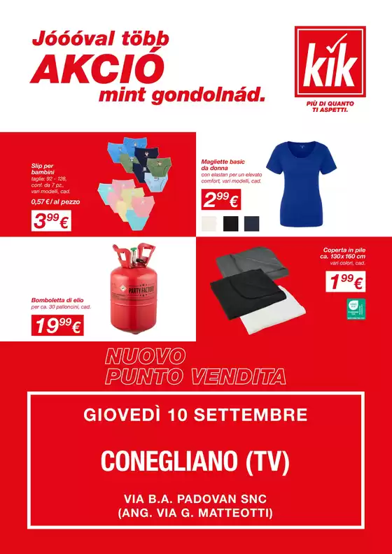 Volantino KiK | KiK volantino fino al 09.09.2026 | 2026-09-07T00:00:00.000Z - 2026-09-09T00:00:00.000Z