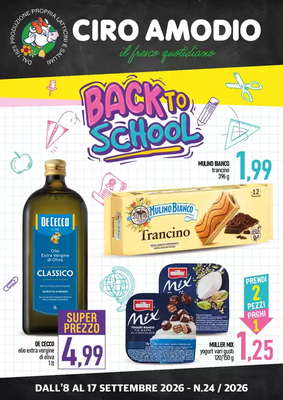 Volantino Ciro Amodio | Back to school | 2026-09-08T00:00:00.000Z - 2026-09-17T00:00:00.000Z