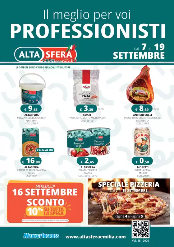 Volantino Altasfera | Il meglio per voi professionisti | 2026-09-07T00:00:00.000Z - 2026-09-19T00:00:00.000Z