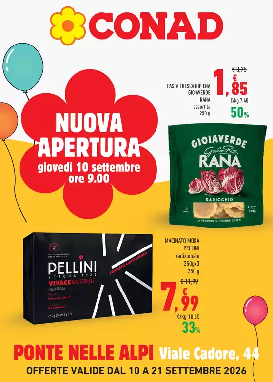 Volantino Conad | Nuova apertura! | 2026-09-10T00:00:00.000Z - 2026-09-21T00:00:00.000Z