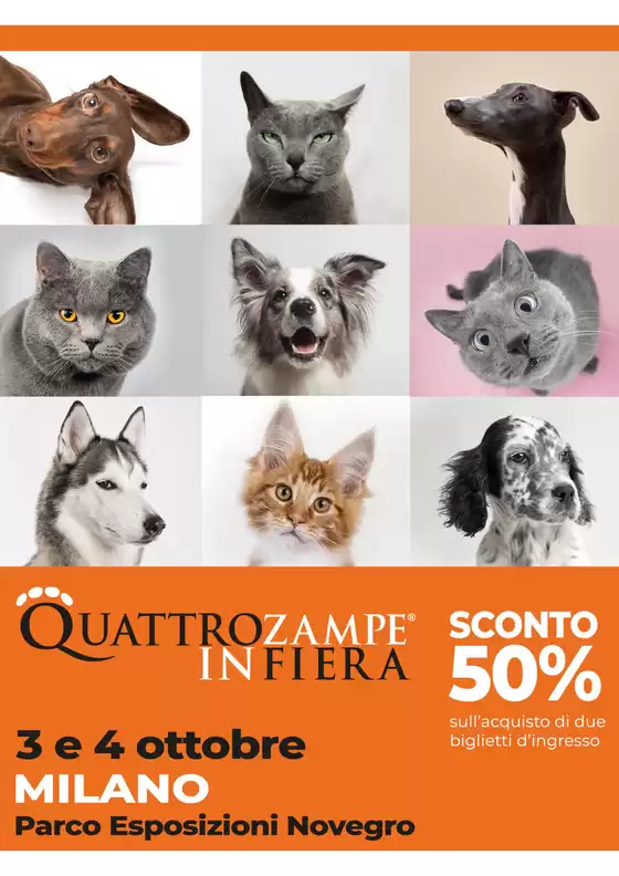 Volantino Quattrozampeinfiera | Evento | 2026-09-10T00:00:00.000Z - 2026-10-05T00:00:00.000Z