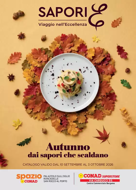 Volantino Conad Superstore | Catalogo sapori d'autunno | 2026-09-10T00:00:00.000Z - 2026-10-03T00:00:00.000Z