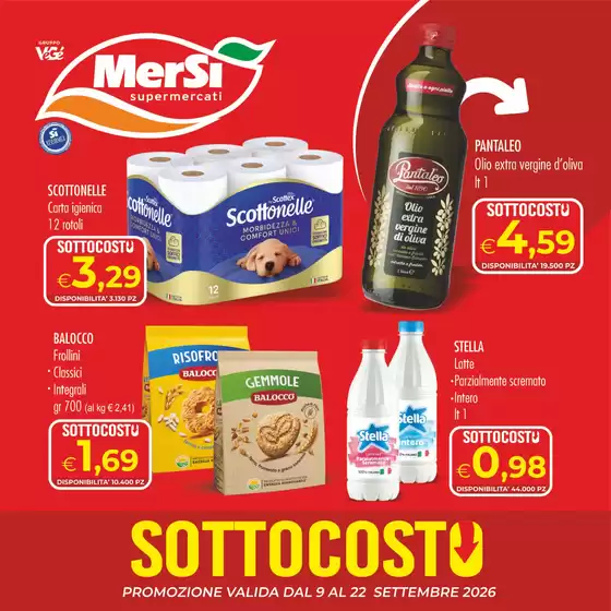 Volantino Mersì | Sottocosto | 2026-09-09T00:00:00.000Z - 2026-09-22T00:00:00.000Z
