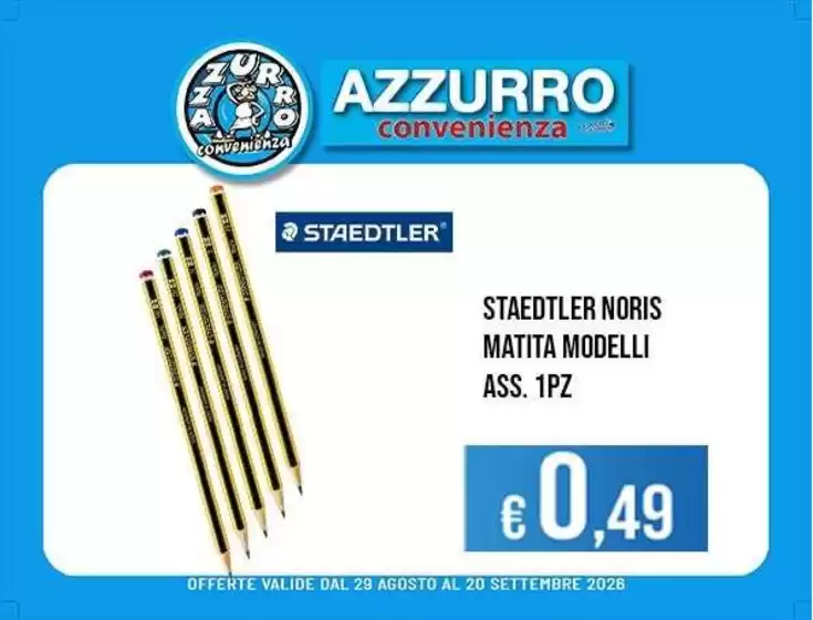 Volantino Azzurro Convenienza | Scopri offerte attraenti | 2026-08-29T00:00:00.000Z - 2026-09-20T00:00:00.000Z