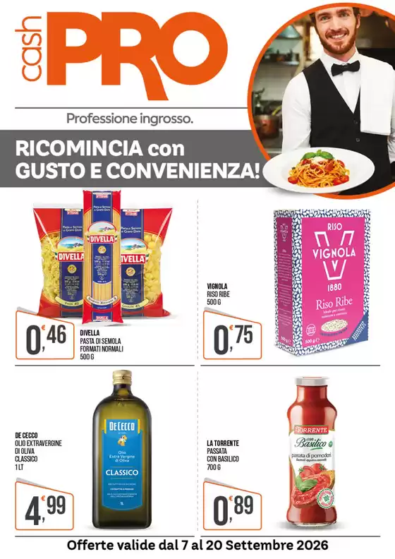 Volantino CashPRO a Santa Severina | Ricomincia con gusto e convenienza! | 2026-09-08T00:00:00.000Z - 2026-09-20T00:00:00.000Z