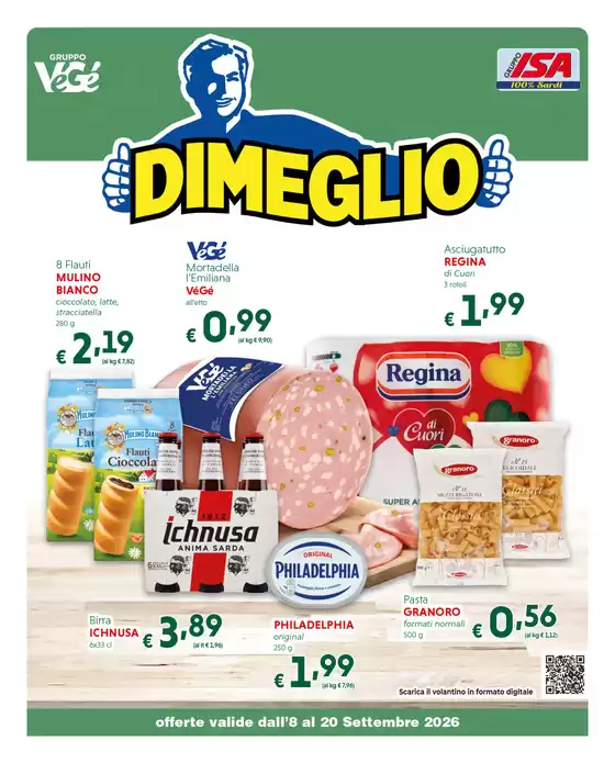 Volantino Dimeglio a Melito di Napoli | Offerte valide dall'8 al 20 settembre | 2026-09-08T00:00:00.000Z - 2026-09-20T00:00:00.000Z