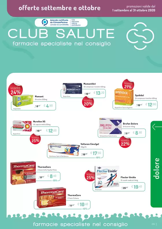 Volantino Club Salute a Codogno | Offerte Settembre e Ottobre | 2026-09-08T00:00:00.000Z - 2026-10-31T00:00:00.000Z