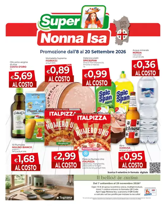 Volantino Nonna Isa a Senorbì | Promozione dall'8 al 20 settembre 2026 | 2026-09-07T00:00:00.000Z - 2026-11-29T00:00:00.000Z