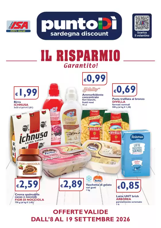 Volantino PuntoDì a Cormano | Il risparmio garantito! | 2026-09-08T00:00:00.000Z - 2026-09-19T00:00:00.000Z