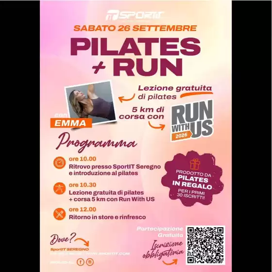 Volantino Sportit a Milano | Pilates + Run | 2026-09-26T00:00:00.000Z - 2026-09-26T00:00:00.000Z