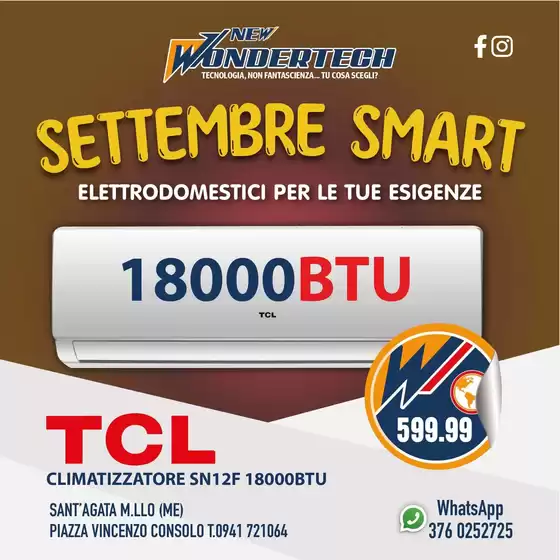 Volantino New Wondertech a Bergamo | SETTEMBRE SMART! | 2026-09-01T00:00:00.000Z - 2026-09-30T00:00:00.000Z