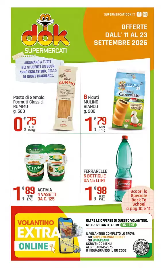 Volantino Dok | OFFERTE VALIDE DAL 11 AL 23 SETTEMBRE 2026 -00000 | 2026-09-11T00:00:00.000Z - 2026-09-23T00:00:00.000Z