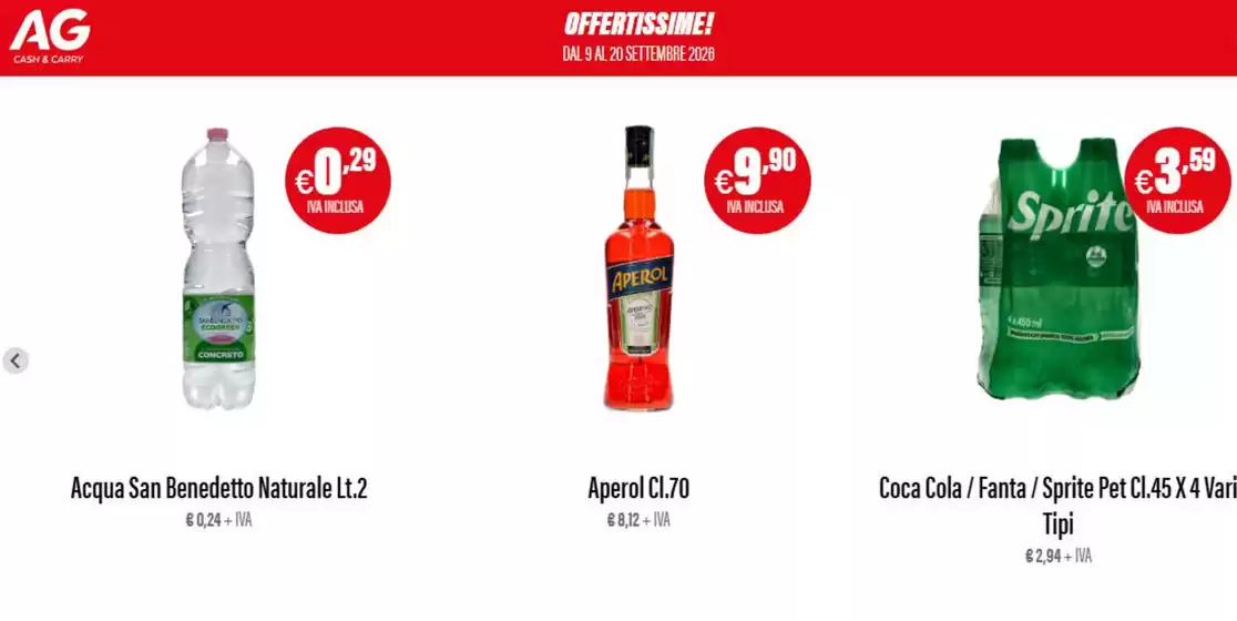 Volantino AG Cash and Carry a Lozio | Offertissime! | 2026-09-09T00:00:00.000Z - 2026-09-20T00:00:00.000Z