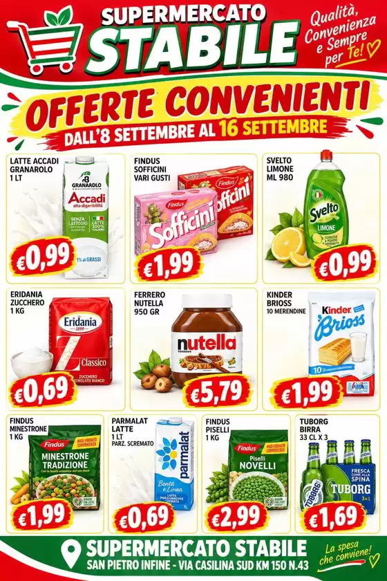 Volantino Supermercati Stabile | Offerte convenienti | 2026-09-09T00:00:00.000Z - 2026-09-16T00:00:00.000Z