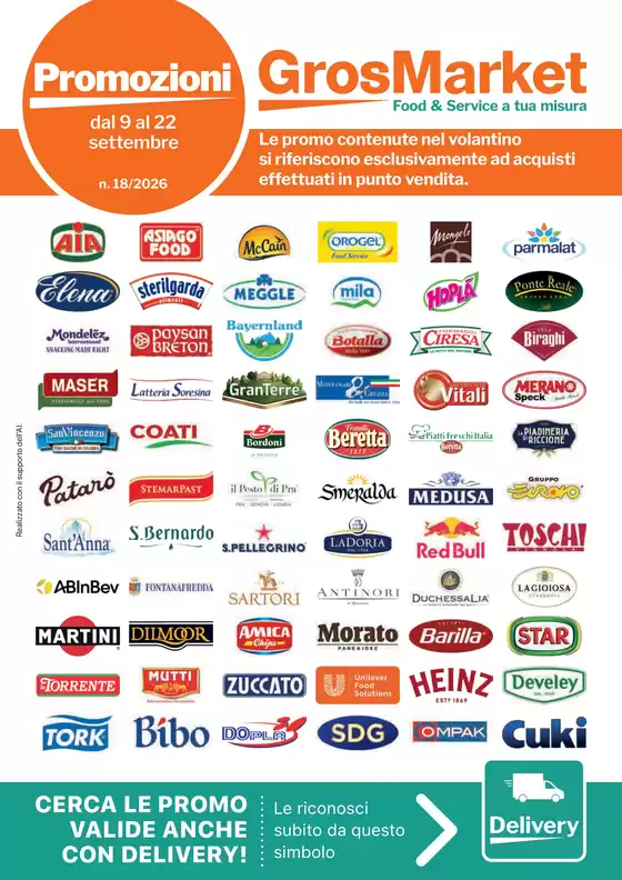 Volantino GrosMarket | Dal 9 al 22 settembre | 2026-09-09T00:00:00.000Z - 2026-09-22T00:00:00.000Z